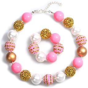 img 4 attached to Bling Bubblegum Necklace Fashion Bracelet