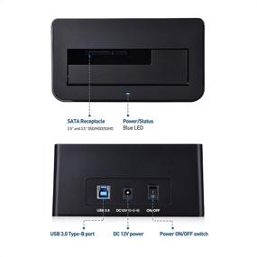 img 3 attached to 💻 Cable Matters USB 3.0 Hard Drive Docking Station: 10TB+ Drive Support for 2.5 Inch & 3.5 Inch HDD/SSD with Included USB-C Cable