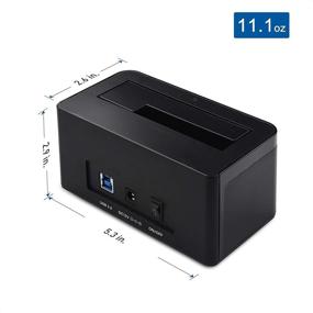 img 1 attached to 💻 Cable Matters USB 3.0 Hard Drive Docking Station: 10TB+ Drive Support for 2.5 Inch & 3.5 Inch HDD/SSD with Included USB-C Cable