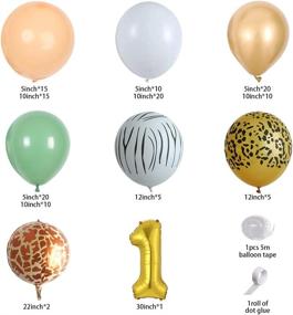 img 3 attached to Kit Olive Birthday Balloons Decoration Supplies