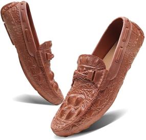 img 4 attached to 👞 TIAMOU Comfortable and Breathable Relaxed Fit Business Men's Loafers & Slip-Ons