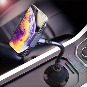 img 4 attached to 📱 BESTRIX Cup Phone Holder for Car - Universal Cup Holder Phone Mount for iPhone 11 Pro, XS Max, XR, X, 8, 7, 6s Plus, SE, Samsung Galaxy S10, S9, S8, LG, Google Pixel, HTC, and All Smartphones