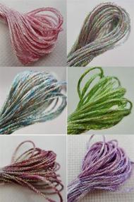 img 2 attached to 🧵 KCS 6 Skeins Metallic Variegated Pearl Shiny Embroidery Floss (Multicolored 2): Perfect for Cross Stitch & Needlework Projects!