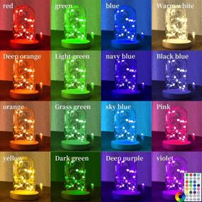 img 3 attached to 🎉 1PACK 16COLOR 200LED 66FT Fairy Lights with Remote Control - Versatile Plug-in Fairy Lights for Bedroom, Indoor Decor, Wedding, Party, Birthday