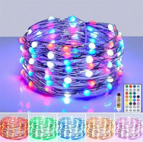 img 4 attached to 🎉 1PACK 16COLOR 200LED 66FT Fairy Lights with Remote Control - Versatile Plug-in Fairy Lights for Bedroom, Indoor Decor, Wedding, Party, Birthday