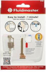 img 1 attached to Enhanced Fluidmaster 8100 Flush 'n Sparkle Automatic Toilet Bowl Cleaning System with Blue Cartridge