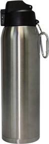 img 2 attached to 🚰 Aquatix 32oz FlipTop Insulated Sport Bottle - Pure Stainless Steel