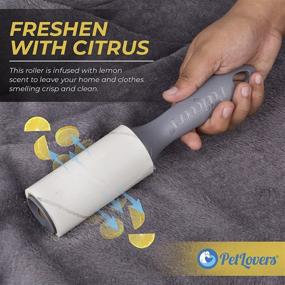 img 3 attached to 🐶 PetLovers Lint Rollers: Extra Sticky 3-Pack with Fresh Lemon Scent for Pet Hair Removal