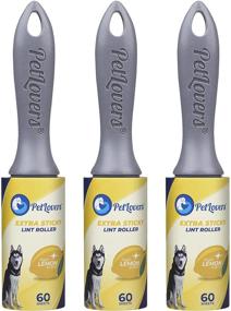 img 4 attached to 🐶 PetLovers Lint Rollers: Extra Sticky 3-Pack with Fresh Lemon Scent for Pet Hair Removal