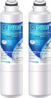 icepure da29-00020b refrigerator water filter replacement for samsung rf28hfedbsr, rf263beaesr, haf-cin, rf263beaesr, da97-08006a, rf261beaesr, da29-00020a, rf28jbedbsg, 46-9101, set of 2 filters логотип