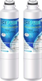 img 4 attached to ICEPURE DA29-00020B Refrigerator Water Filter Replacement for Samsung RF28HFEDBSR, RF263BEAESR, HAF-CIN, RF263BEAESR, DA97-08006A, RF261BEAESR, DA29-00020A, RF28JBEDBSG, 46-9101, Set of 2 Filters