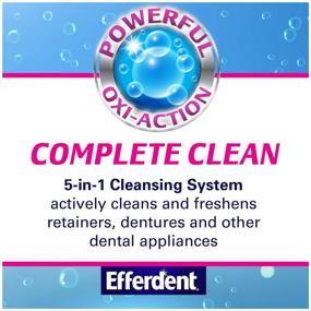 img 3 attached to 💧 Efferdent Denture Cleanser Tablets: Complete Clean for Retainers & Dental Appliances (44 Tablets)