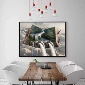 img 2 attached to 🏞️ Waterfall in The Book Forest - DIY 5D Diamond Painting Kit, Crystal Rhinestone Full Drill Embroidery Craft for Adults and Beginners, Diamond Arts Home Decor