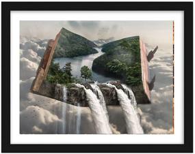 img 3 attached to 🏞️ Waterfall in The Book Forest - DIY 5D Diamond Painting Kit, Crystal Rhinestone Full Drill Embroidery Craft for Adults and Beginners, Diamond Arts Home Decor