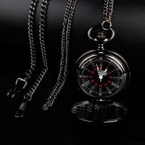 img 1 attached to Quartz Pocket Watch Chain Childrens