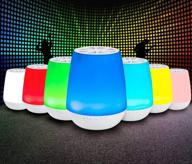 lumasound bluetooth speaker with led lights - rechargeable & portable - 1600 led light colors - smart phone controlled & wireless logo