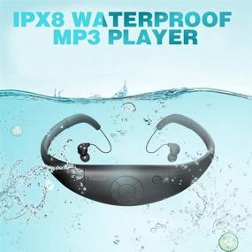 img 1 attached to 🏊 Tayogo 8GB Waterproof MP3 Player: IPX8 Swimming Headphones for 6-8 Hours Underwater - Black, with Shuffle Feature