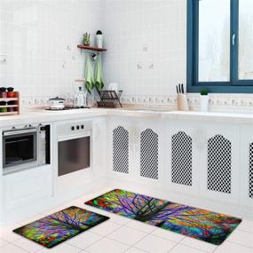 img 2 attached to QIYI Floor Comfort Mats - Set of 2 Kitchen Rugs