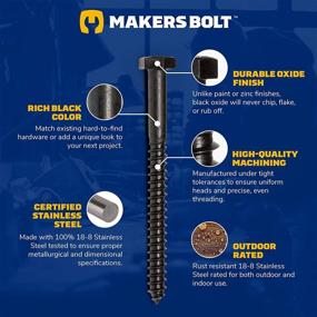 img 2 attached to Premium Stainless Steel Oxidized Makers Bolt – Durable, High-Quality Fastening Solution