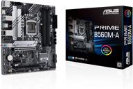 asus prime b560m-a lga 1200 (intel 11th/10th generation) микро-atx материнская плата с поддержкой pcie 4.0, двумя m.2 слотами, 8 фазами питания, 1 гб lan, displayport, двумя hdmi, usb 3.2 gen 2 type-c, слотом v-m.2-key e для wi-fi и поддержкой aura sync rgb. логотип