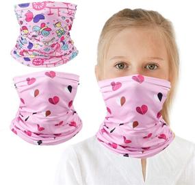 img 4 attached to 👧 Stay Protected and Stylish with our Function Protective Balaclava Headwear for Girls