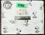 snoopy king size sheet set logo