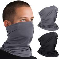 🌞 breathable neck gaiter upf50 face mask for cooling & uv sun protection - cloth bandana logo