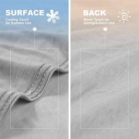 img 2 attached to 🌬️ LUXEAR Arc-Chill Pro Cooling Blanket: Double-Sided Cool with Q-Max >0.4, 100% Cotton Backing, Oeko-TEX Certified, Absorbs Heat for Nighttime Coolness