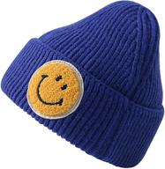 stretchy warm thick soft winter hats for unisex - reenloon beanie hats: slouchy knit skull cap logo