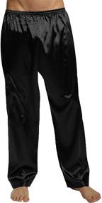 img 4 attached to SILK MODA Pajama Lounge Silver Men's Clothing for Sleep & Lounge