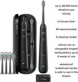 img 3 attached to 🦷 Sonic MouthArmor Oral Care Set: Electric Toothbrush, Cordless Water Flosser, Travel Case, and Bag