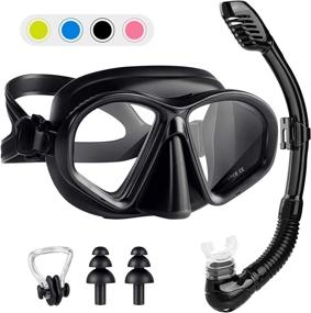 img 4 attached to Amconsure Kids Snorkel Set: Dry Top Snorkel Mask for Scuba Diving and Snorkeling with Anti-fog Glass, Anti-leak Snorkel Gear, and 180° Panoramic View – Perfect for Youth and Junior Swimmers!