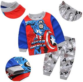 img 1 attached to 🕷️ Spider Man Spiderman 3 Boys' Cat Pajamas Sleepwear & Robes by Shanleaf Clothing