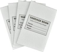 golf yardage books (4 pack) - score snapshot - 4 inches x 6.5 inches - designed for compatibility with scorecard holders and yardage book covers - rules conforming - ideal for golf tournament yardage books logo