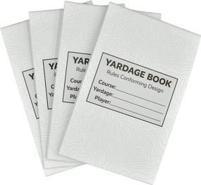 img 4 attached to Golf Yardage Books (4 Pack) - Score Snapshot - 4 inches x 6.5 inches - Designed for Compatibility with Scorecard Holders and Yardage Book Covers - Rules Conforming - Ideal for Golf Tournament Yardage Books