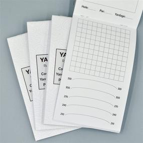 img 1 attached to Golf Yardage Books (4 Pack) - Score Snapshot - 4 inches x 6.5 inches - Designed for Compatibility with Scorecard Holders and Yardage Book Covers - Rules Conforming - Ideal for Golf Tournament Yardage Books