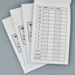 img 2 attached to Golf Yardage Books (4 Pack) - Score Snapshot - 4 inches x 6.5 inches - Designed for Compatibility with Scorecard Holders and Yardage Book Covers - Rules Conforming - Ideal for Golf Tournament Yardage Books