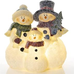 img 4 attached to 🎅 Glowing Snowman Family LED Christmas Decoration Light by VP Home: Enhance Your Holiday Décor with a Magical Illumination