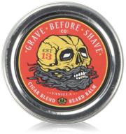 🪔 grave before shave cigar blend beard balm: enjoy the aromatic cigar/vanilla scent (2 oz.) logo