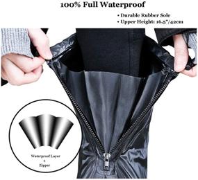 img 1 attached to HLKZONE Waterproof Resistant Overshoes Reflector Outdoor Recreation