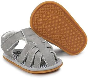 img 4 attached to ENERCAKE Baby Boys Sandals: Stylish and Safe Infant Summer Shoes for Outdoor Adventures