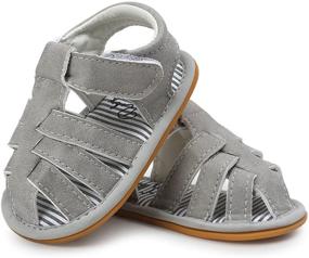 img 1 attached to ENERCAKE Baby Boys Sandals: Stylish and Safe Infant Summer Shoes for Outdoor Adventures