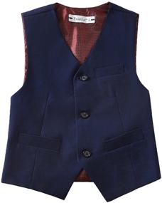 img 3 attached to 👔 YuanLu 4 Piece Boys' Formal Suit Set - Vest, Pants, Dress Shirt, and Tie