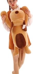 img 2 attached to Giant Soft Dog Plush Hugging Pillow, Extra Large Puppy Stuffed Animals Toy Gifts for Kids, 27.5-inch