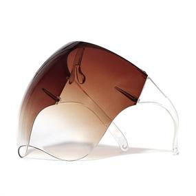 img 4 attached to 👓 Clear Vision Safety: Anti-Fog Full Face Shield with Glasses for Occupational Health & Safety