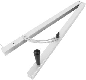 img 4 attached to POWERTEC 71035 Table Saw Tapered Cuts Jig - 24-Inch Aluminum Rails, Laser Etched Scale, 15° Angle Cutting