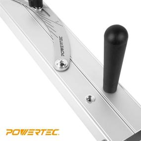 img 1 attached to POWERTEC 71035 Table Saw Tapered Cuts Jig - 24-Inch Aluminum Rails, Laser Etched Scale, 15° Angle Cutting