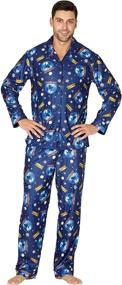 img 4 attached to Polar Express Believe Button Front Pajama