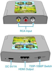 img 3 attached to High-Definition RCA to HDMI Converter - Supports 720P/1080P, PAL/NTSC - For TV, PC, PS3, Xbox, VHS, DVD Players