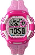 ⌚ girls' digital watches with 7 color flashing, water-resistant design logo